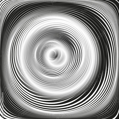 Spiral swirl motion and vortex illusion abstract design.