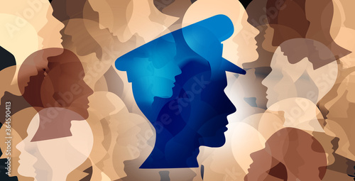 Canvas Print Community Policing