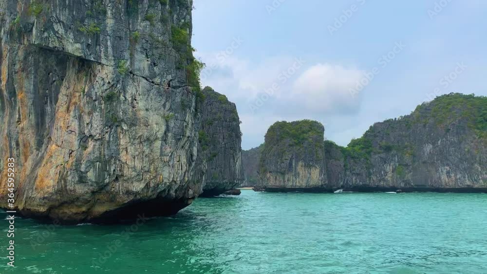 Halong Bay - Limestone Cliffs And Islands, Vietnam, boat cruise Halong Bay - Limestone Cliffs And Islands, Vietnam, boat cruise