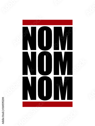 Rote Balken Nom Nom fressen mampfen Cool 