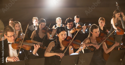 Orchestra performing