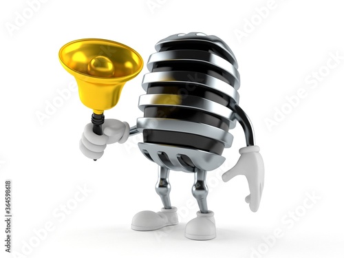 Photography Microphone character a hand bell
