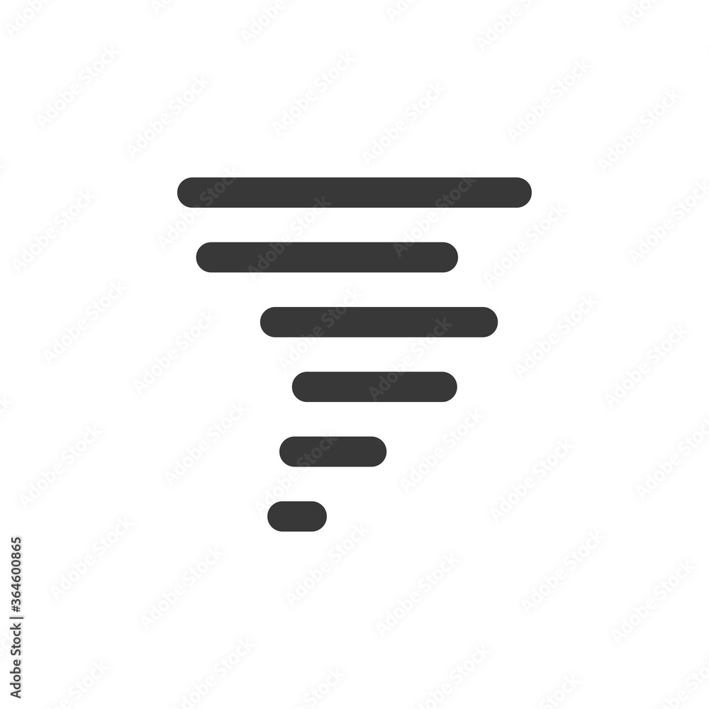 Twister icon. Weather glyph vector illustration Twister icon. Weather glyph vector illustration