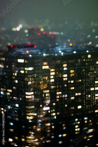 japan tilt shift lens city night wallpaper background