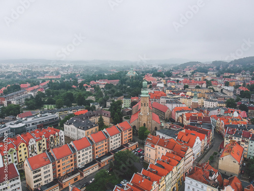 Obraz na płótnie Old town of Jelenia Gora, Poland w salonie