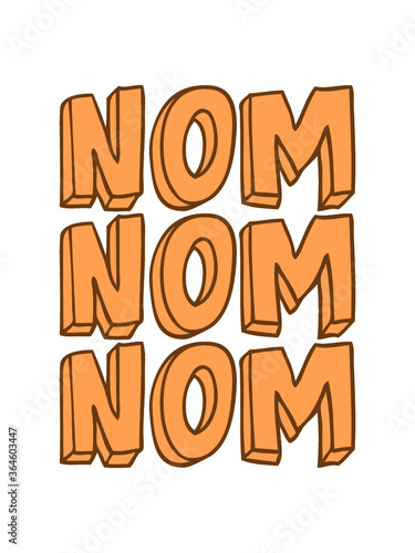 Design Nom Nom Nom fressen mampfen Cool 