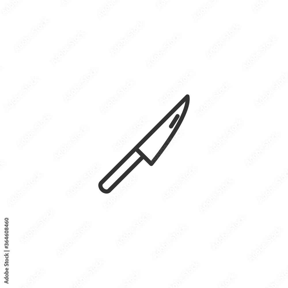 kitchen knife isolated line icon for web and mobile kitchen knife isolated line icon for web and mobile