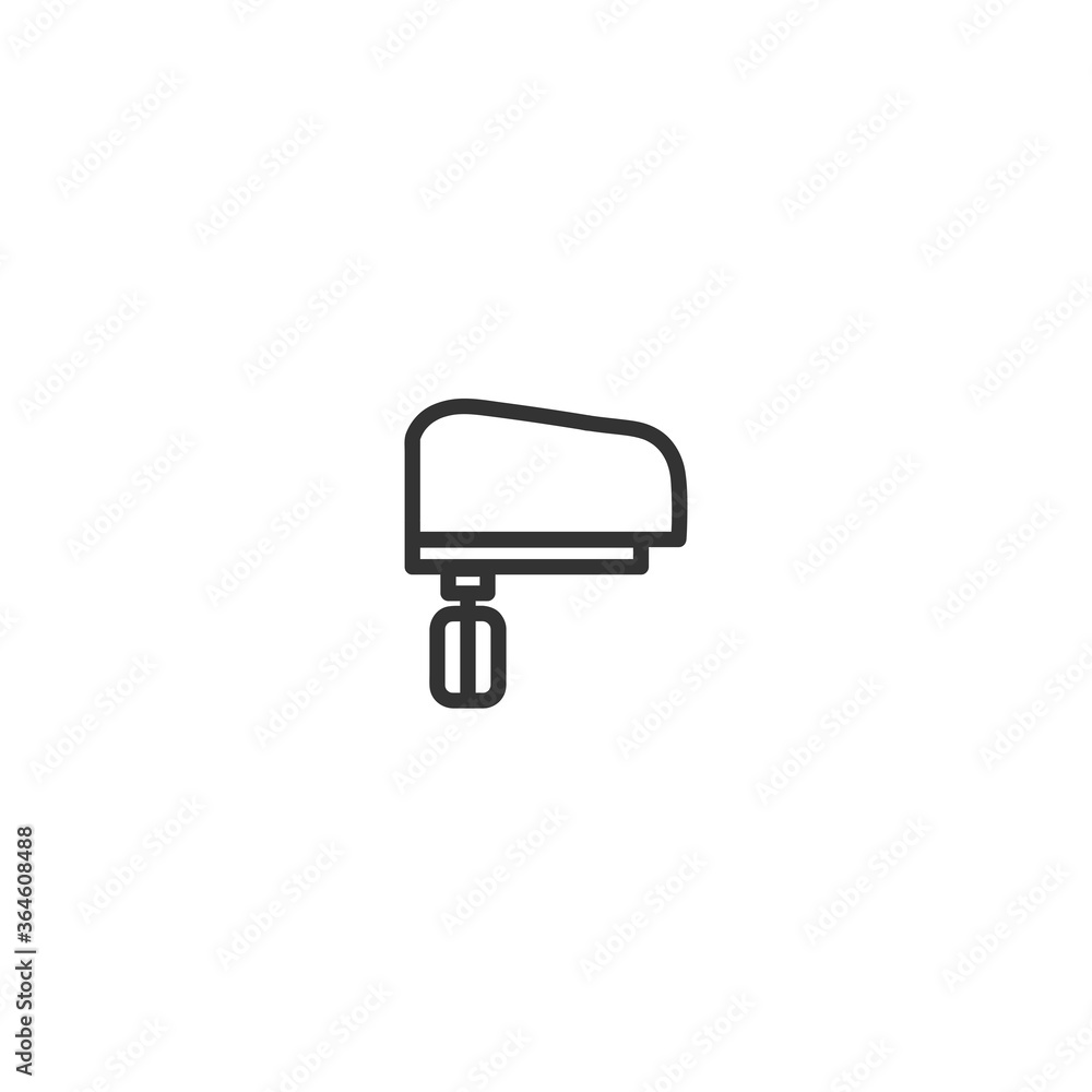 kitchen mixer isolated line icon for web and mobile kitchen mixer isolated line icon for web and mobile