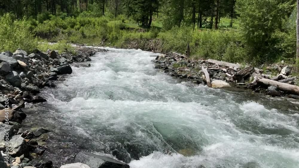 White water rapids of the Wallowa River in Oregon, USA (4k) White water rapids of the Wallowa River in Oregon, USA (4k)