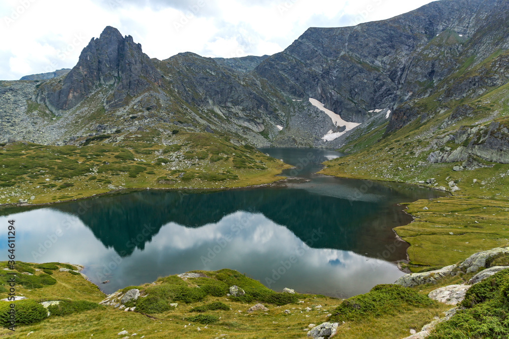 The Twin lake at The Seven Rila Lakes, Rila Mountain, Bulgaria