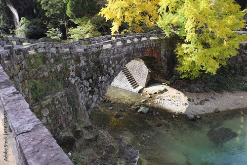 ハートが浮かび上がる二俣橋