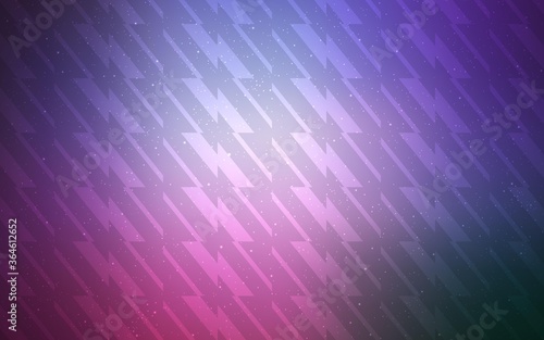 Light Purple, Pink vector background with stright stripes. Blurred decorative design in simple style with lines. Smart design for your business advert.