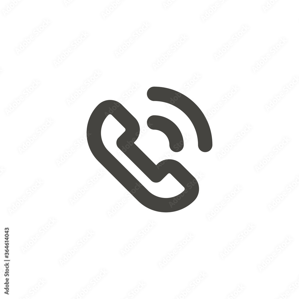 Phone with incoming call stock vector Phone with incoming call stock vector