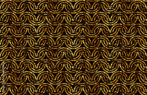 Seamless gold texture effect geometric pattern