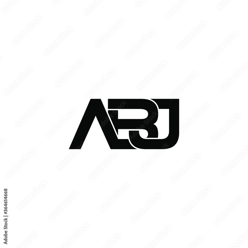 abj letter original monogram logo design abj letter original monogram logo design