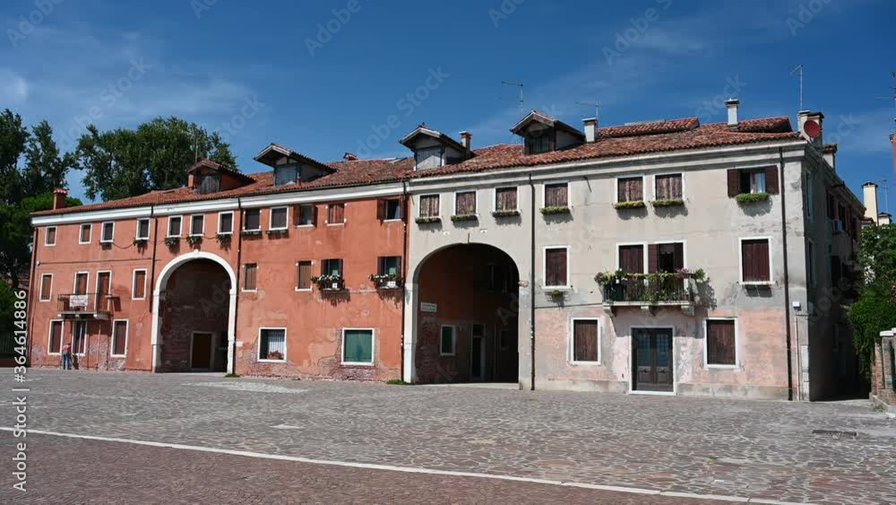 Venice, Italy - Historic buildings between the canals of the lagoon city Venice, Italy - Historic buildings between the canals of the lagoon city
