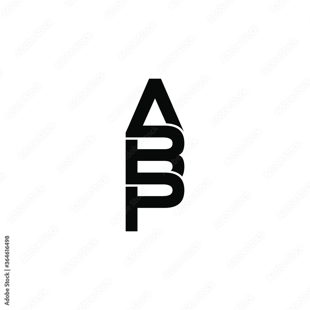 abp letter original monogram logo design abp letter original monogram logo design