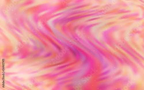 Light Pink vector texture with milky way stars. Space stars on blurred abstract background with gradient. Template for cosmic backgrounds.