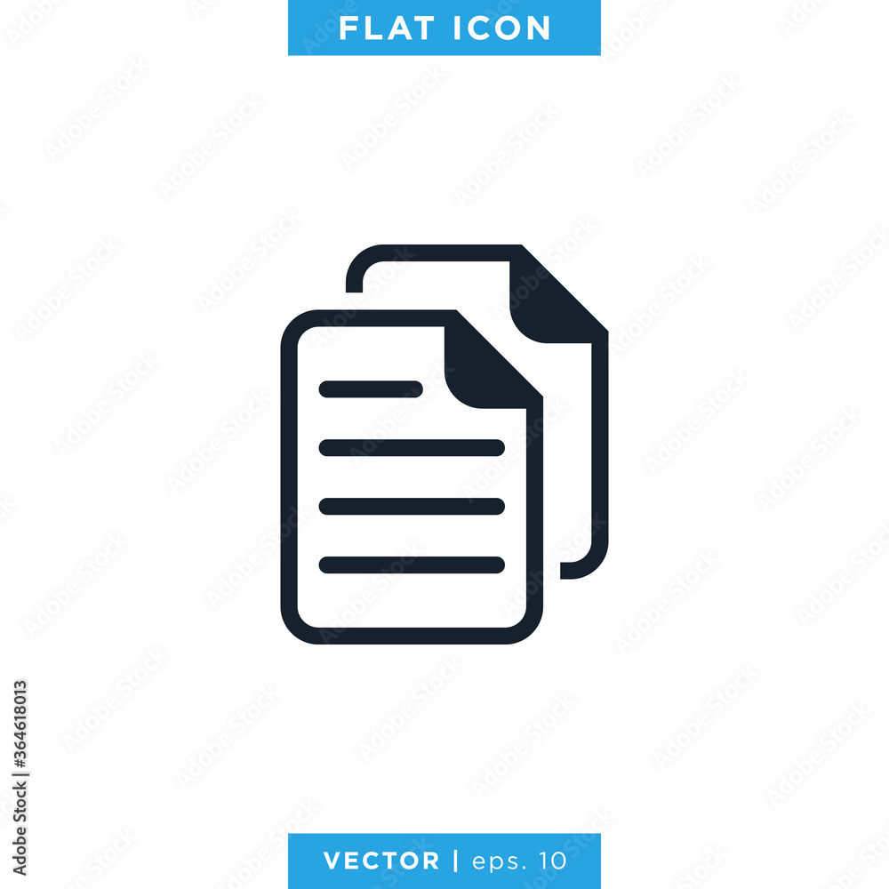 Paper Icon Vector Logo Design Template. Document Icon Paper Icon Vector Logo Design Template. Document Icon