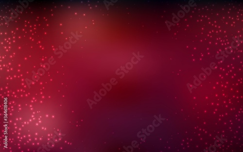 Dark Red vector layout with cosmic stars. Shining illustration with sky stars on abstract template. Smart design for your business advert.