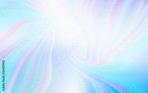 Light Pink, Blue vector background with galaxy stars. Modern abstract illustration with Big Dipper stars. Template for cosmic backgrounds.