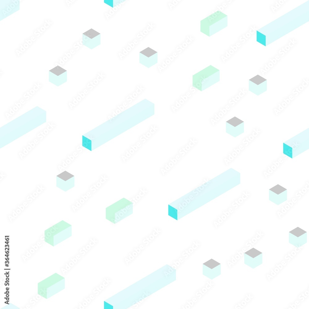 Light BLUE vector seamless, isometric texture in rectangular style. Glitter abstract illustration with rectangular shapes. Design for textile, fabric, wallpapers. Light BLUE vector seamless, isometric texture in rectangular style. Glitter abstract illustration with rectangular shapes. Design for textile, fabric, wallpapers.