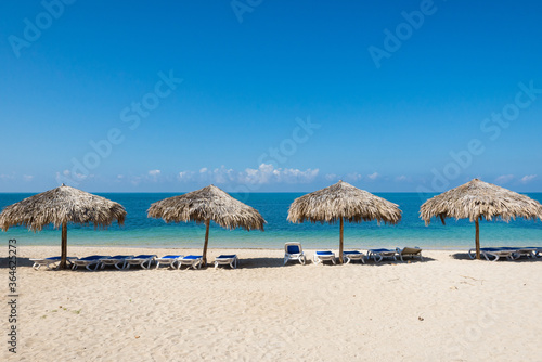 White sand beach of Playa Ancon  Cuba