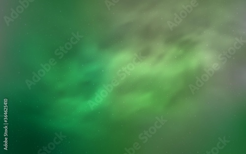Light Green vector template with space stars. Modern abstract illustration with Big Dipper stars. Template for cosmic backgrounds.