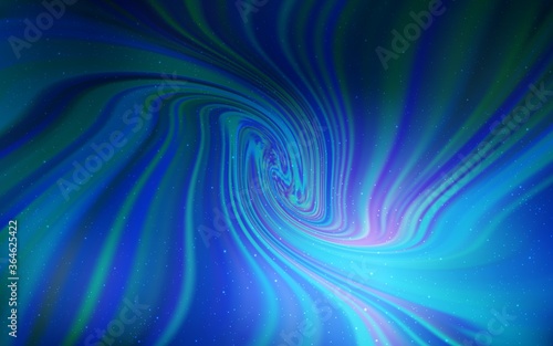 Dark BLUE vector background with astronomical stars. Modern abstract illustration with Big Dipper stars. Pattern for futuristic ad, booklets.