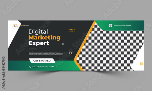 digital marketing facebook cover template