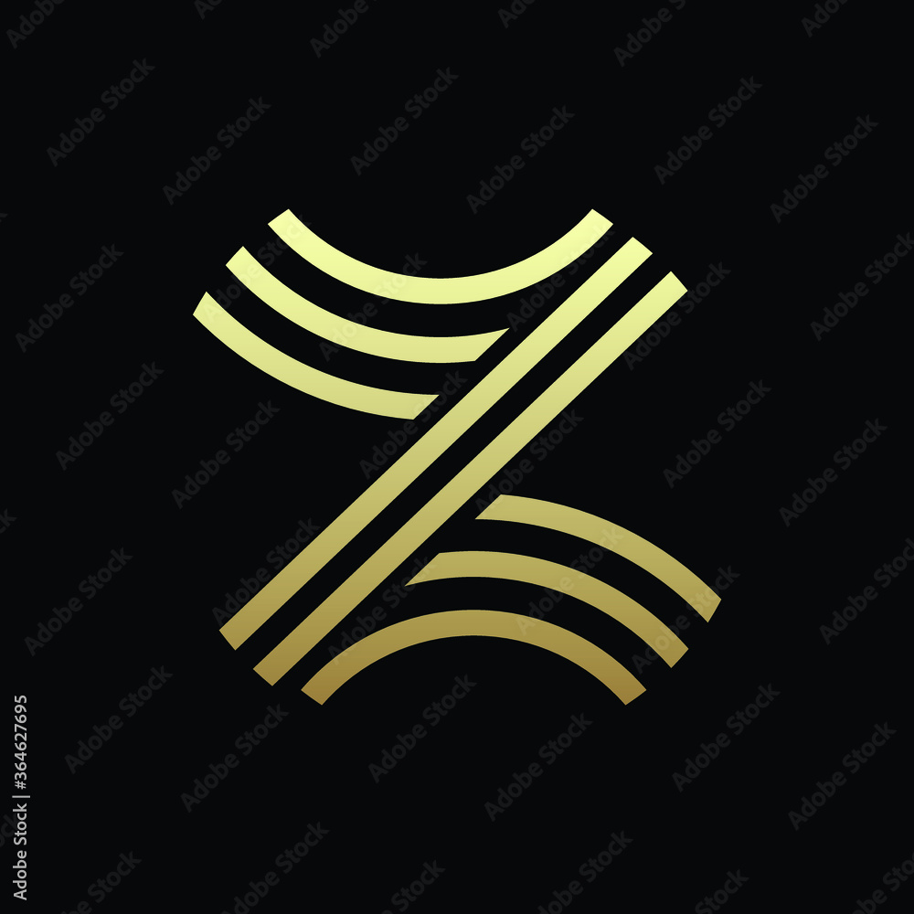 Luxury initial z logo design vector icon element isolated - obrazy, fototapety, plakaty 