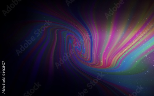 Dark Purple vector template with space stars. Shining colored illustration with bright astronomical stars. Smart design for your business advert.
