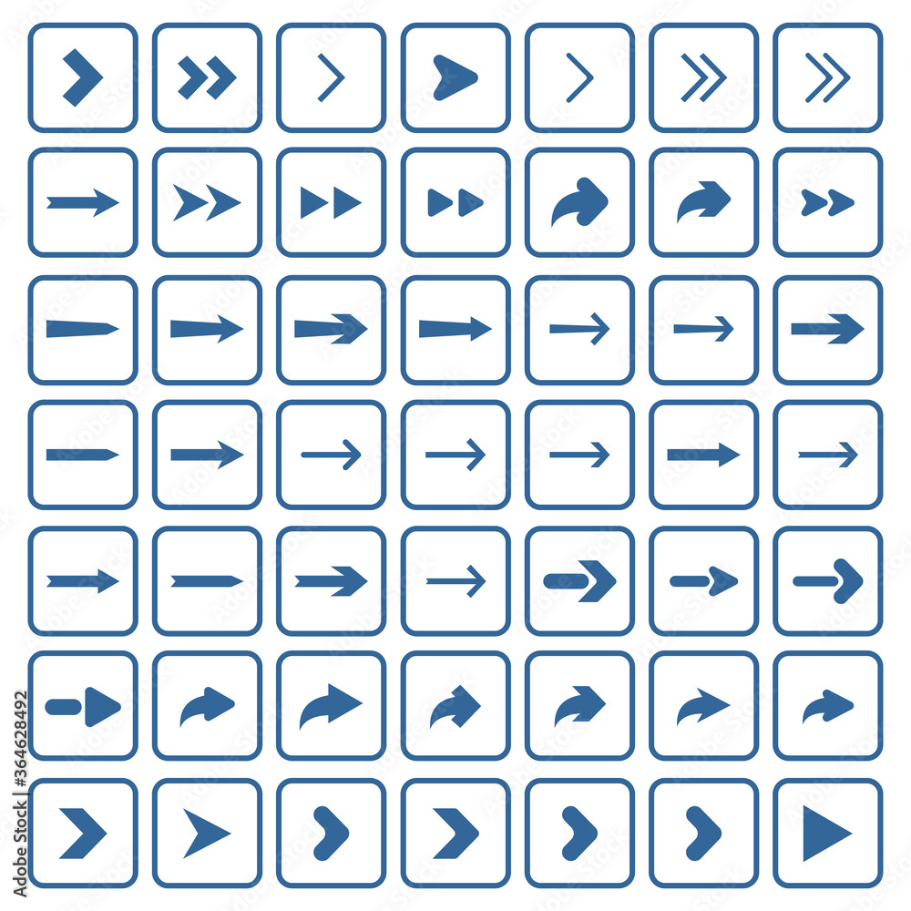arrow sets icon vector symbol isolated illustration white background arrow sets icon vector symbol isolated illustration white background
