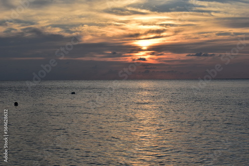 Beautiful Sunset in Indian ocean 