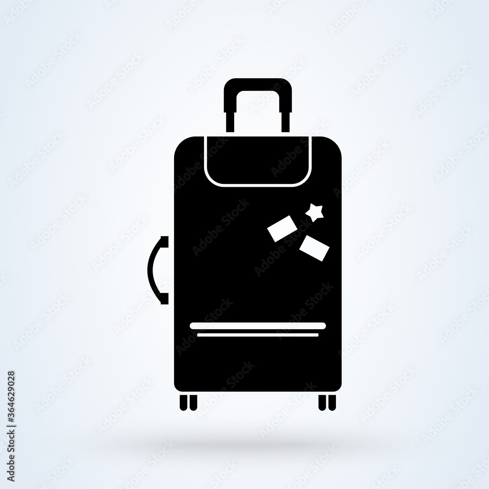 Airport baggage reclaim icon. Airplane luggage sign. Symbol, logo illustration. Airport baggage reclaim icon. Airplane luggage sign. Symbol, logo illustration.