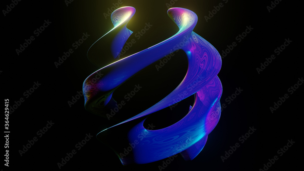 Abstract seamless loop of 3D render colorful object on a black background. Use for your advertising or social media posts. Abstract seamless loop of 3D render colorful object on a black background. Use for your advertising or social media posts.