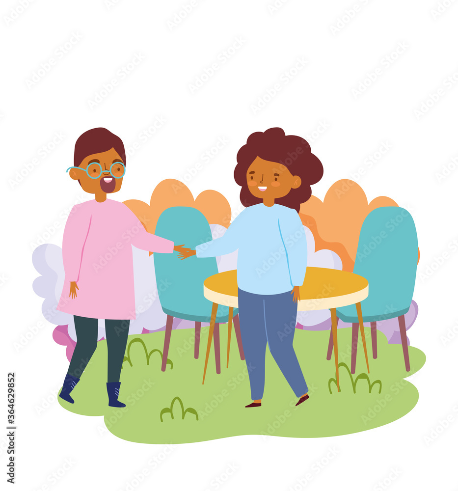 group of people together to celebrate a special event, man and woman holding hands in the park group of people together to celebrate a special event, man and woman holding hands in the park