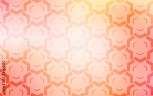 Light Orange vector background with bent lines. A circumflex abstract illustration with gradient. Abstract design for your web site.