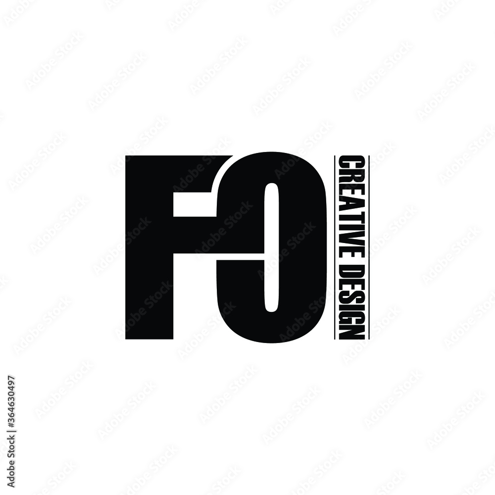 Letter FO logo icon design vector. monogram logo vector illustration Letter FO logo icon design vector. monogram logo vector illustration