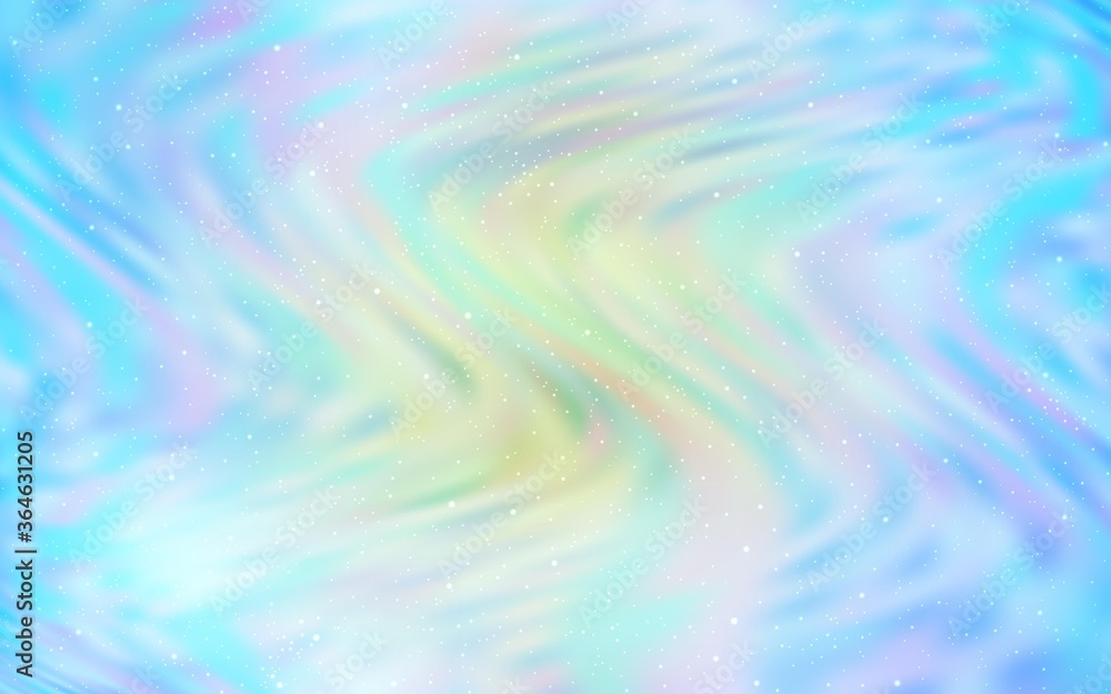 Fototapeta premium Light BLUE vector background with astronomical stars. Space stars on blurred abstract background with gradient. Pattern for futuristic ad, booklets.