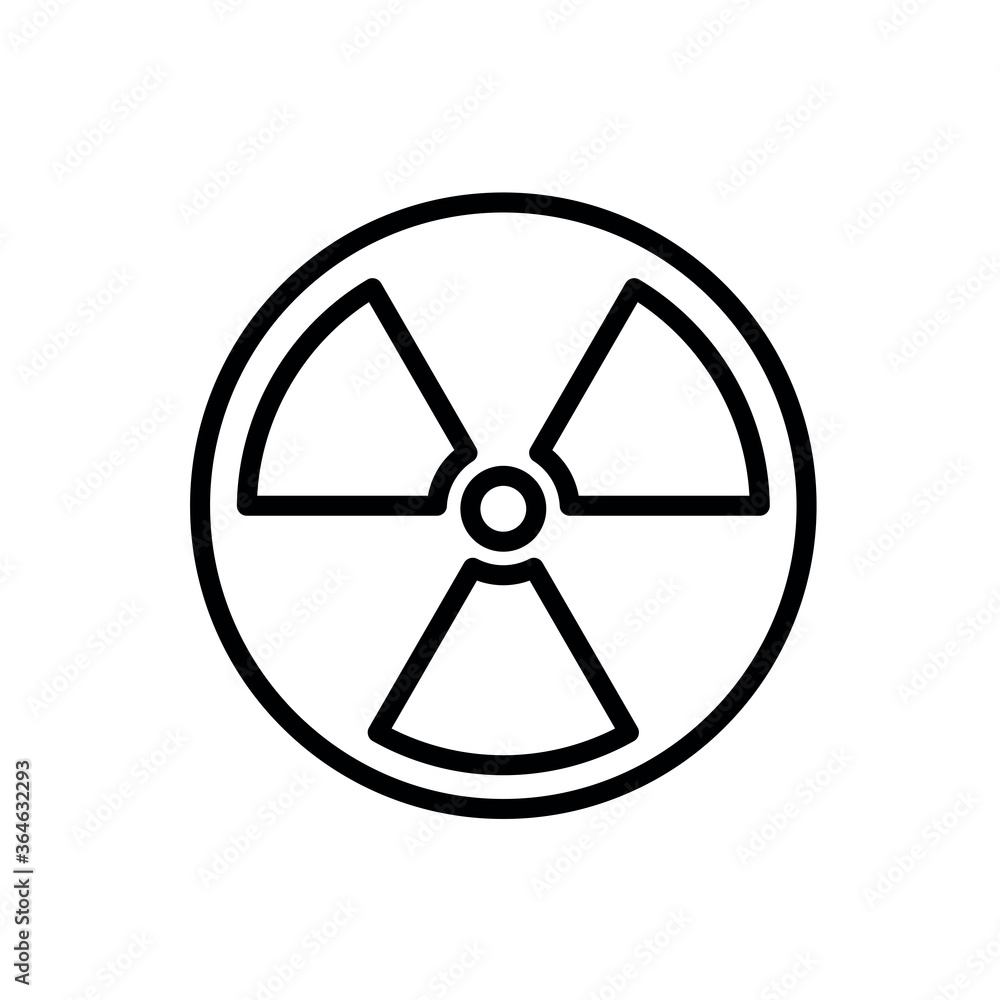 Radioactive icon vector design template illustration Radioactive icon vector design template illustration