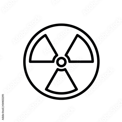 Radioactive icon vector design template illustration