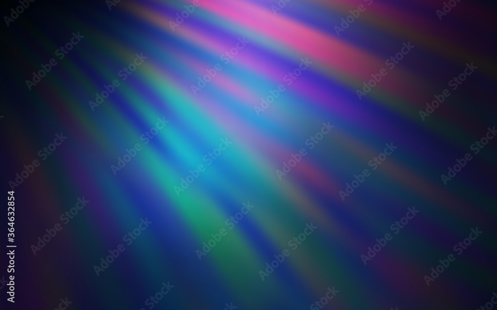 Dark Pink, Blue vector background with straight lines. Lines on blurred abstract background with gradient. Pattern for ad, booklets, leaflets.