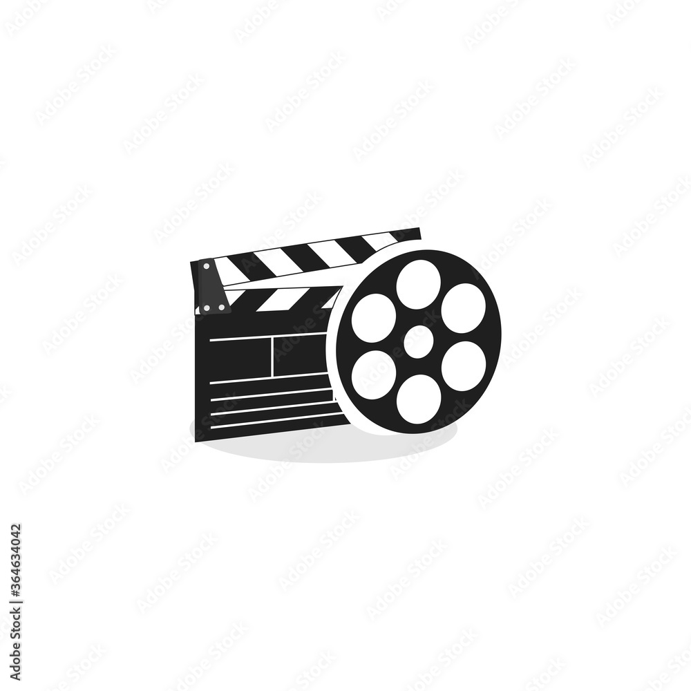 Clipboard/Clapperboard and Movie for Creative film production logo design Clipboard/Clapperboard and Movie for Creative film production logo design