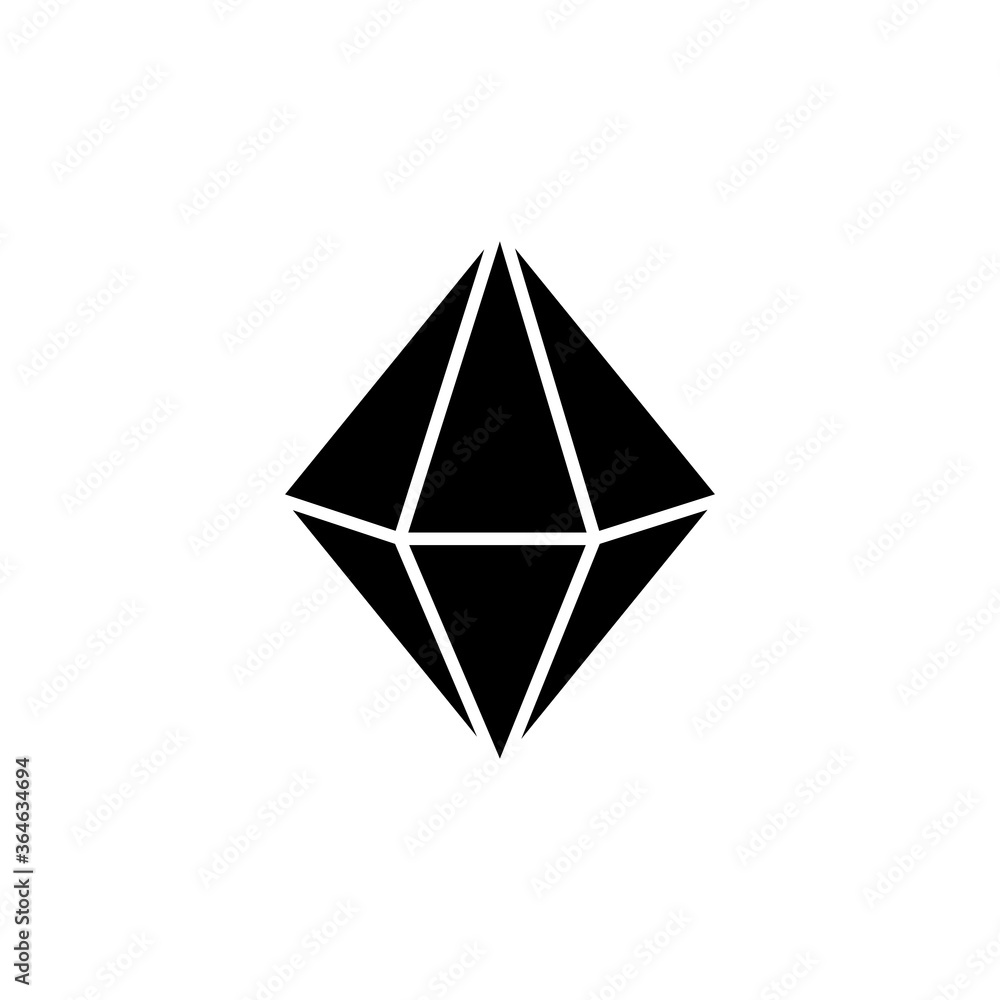 diamond icon vector symbol of luxury isolated illustration white background diamond icon vector symbol of luxury isolated illustration white background