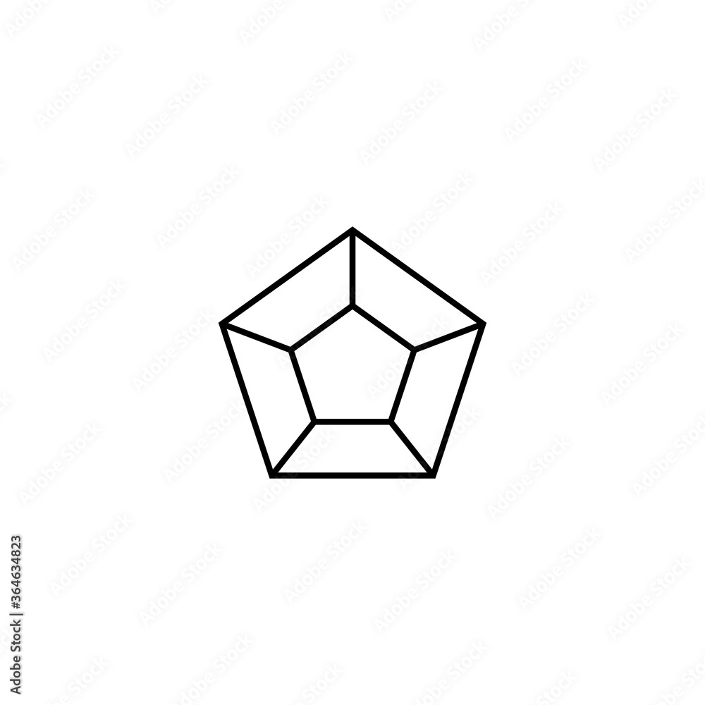 diamond icon vector symbol of luxury isolated illustration white background diamond icon vector symbol of luxury isolated illustration white background