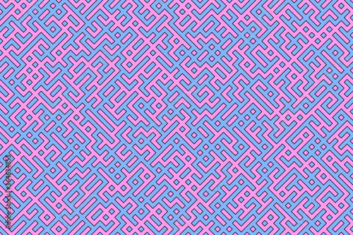 Maze pattern, 1 stroke layer and 2 fill layers