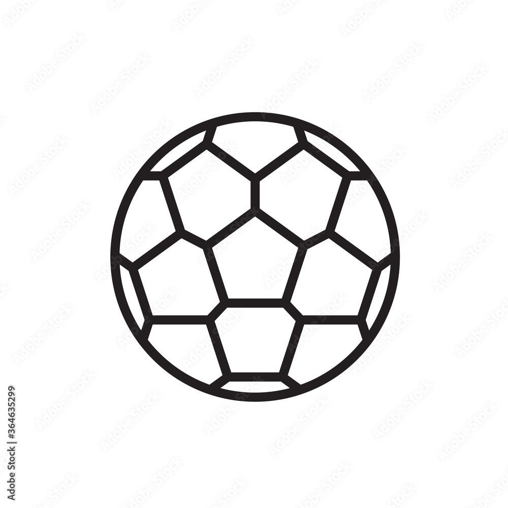 Fototapeta premium Soccer icon vector logo design template