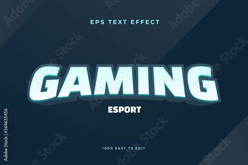 3d gaming esport logo text effects