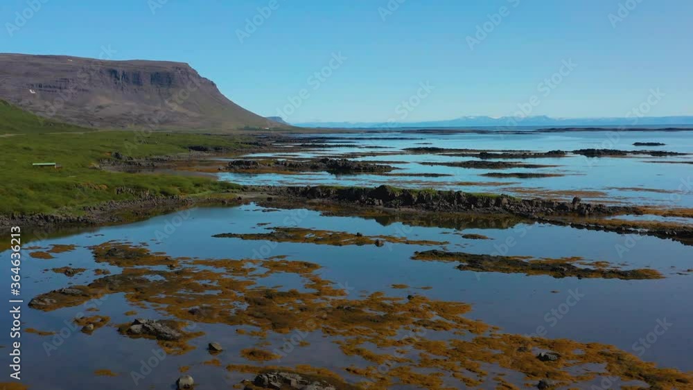 Aerial view of Icelandic Coast in the Westfjords. Aerial view of Icelandic Coast in the Westfjords.